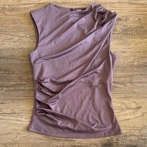 H&M Divided silky purple dress shirt